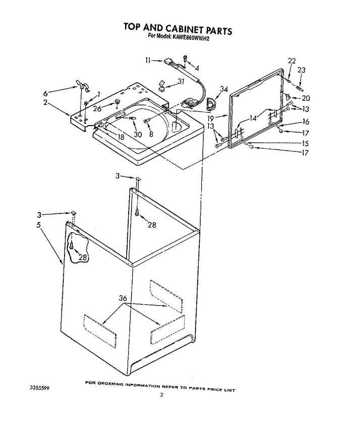 Diagram for KAWE860WWH2