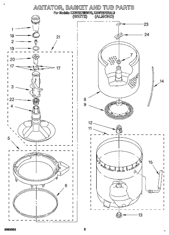Diagram for KAWE870BAL0