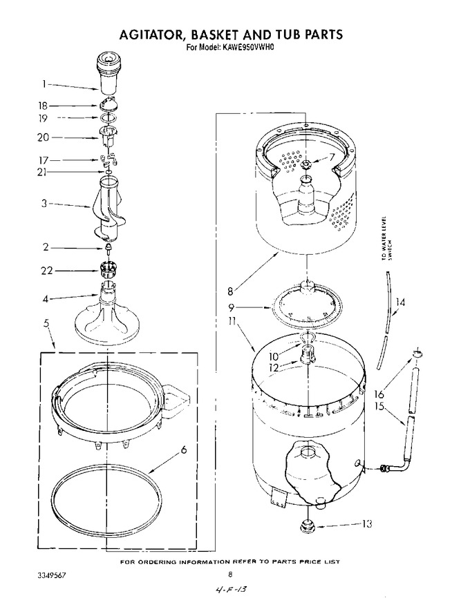 Diagram for KAWE950VAL0