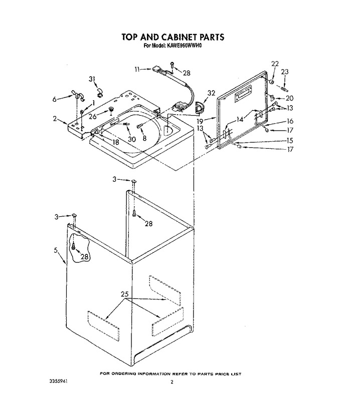 Diagram for KAWE960WAL0
