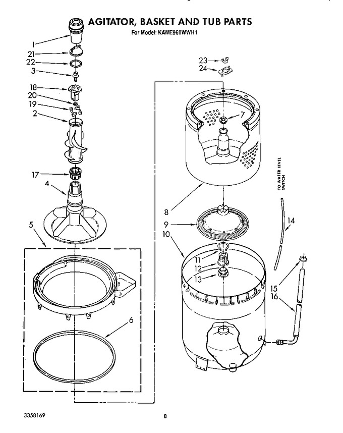 Diagram for KAWE960WAL1