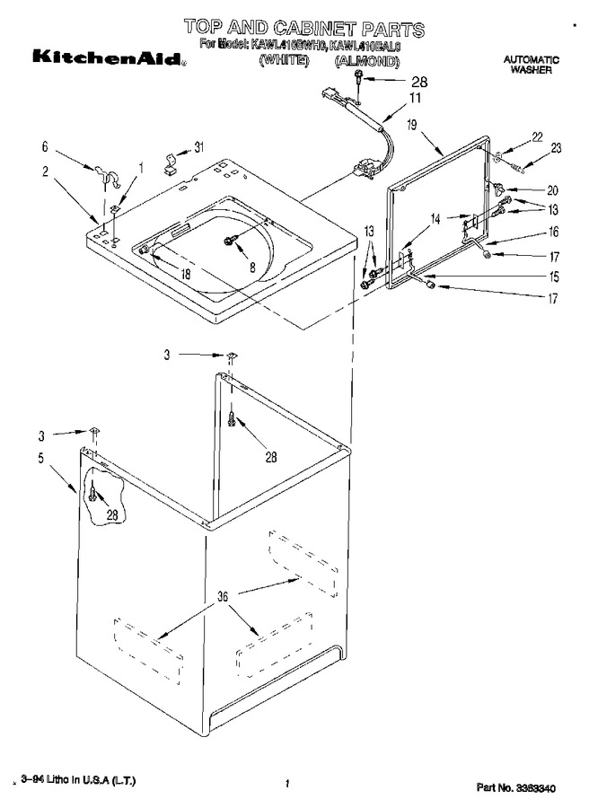 Diagram for KAWL410BAL0