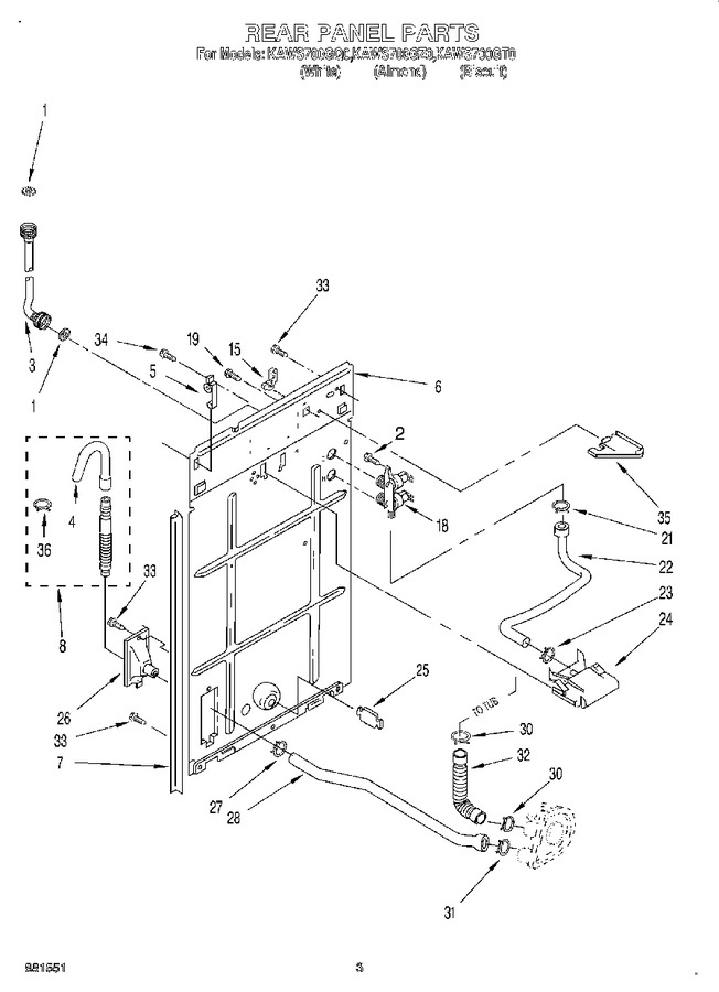 Diagram for KAWS700GT0