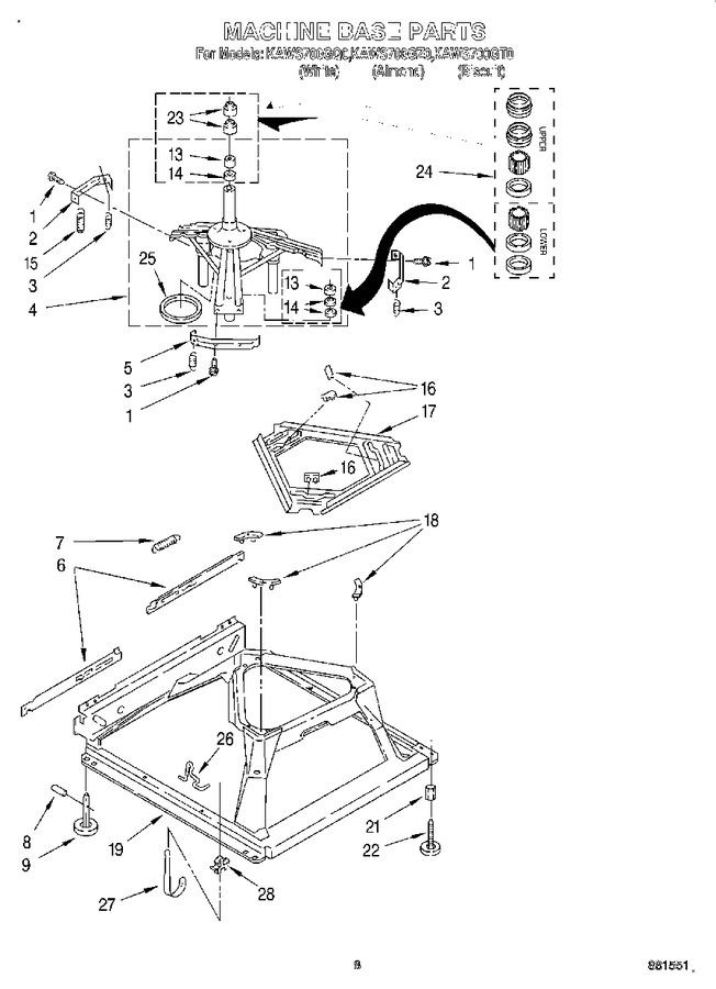 Diagram for KAWS700GT0
