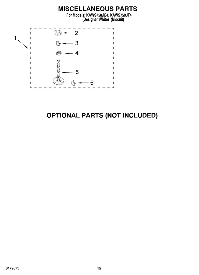 Diagram for KAWS750JT4