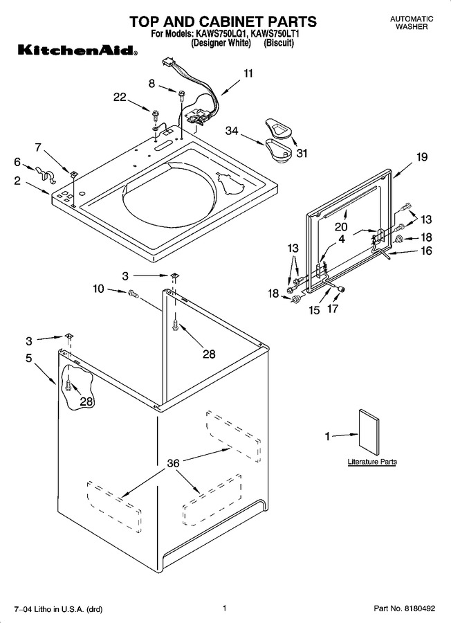 Diagram for KAWS750LT1