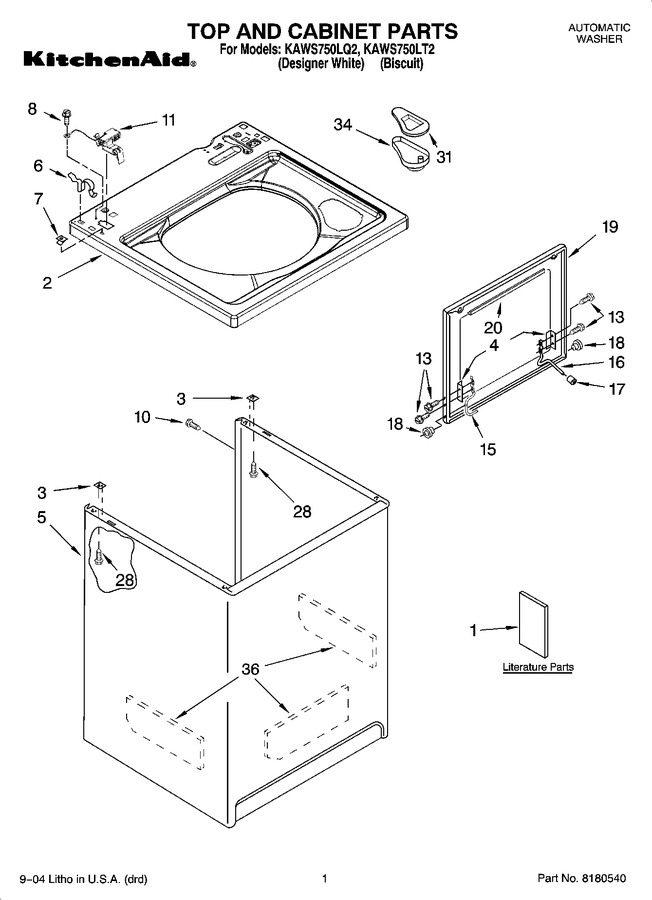 Diagram for KAWS750LQ2