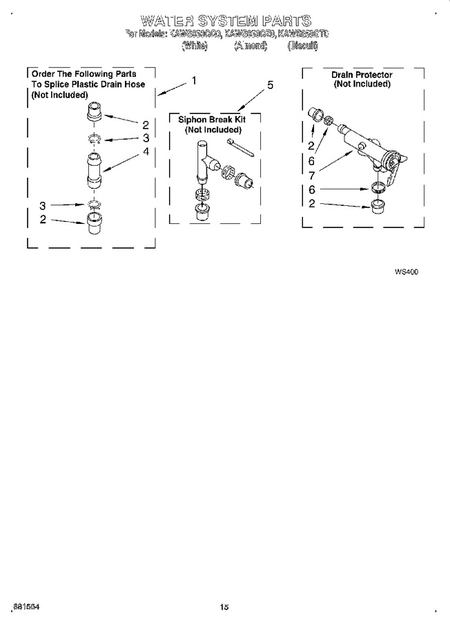 Diagram for KAWS850GZ0