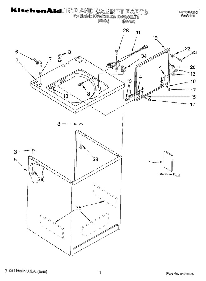 Diagram for KAWS850JQ0