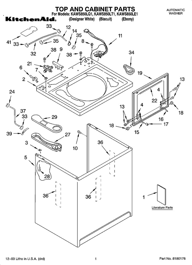 Diagram for KAWS850LE1
