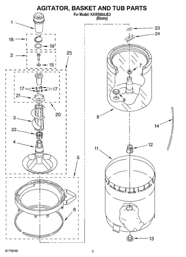 Diagram for KAWS855JE3