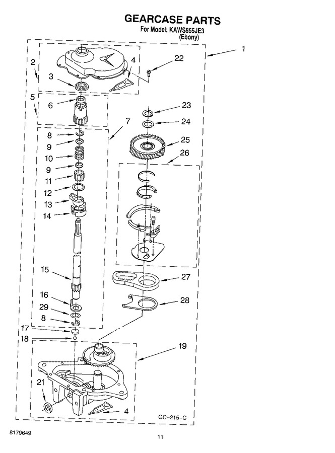 Diagram for KAWS855JE3