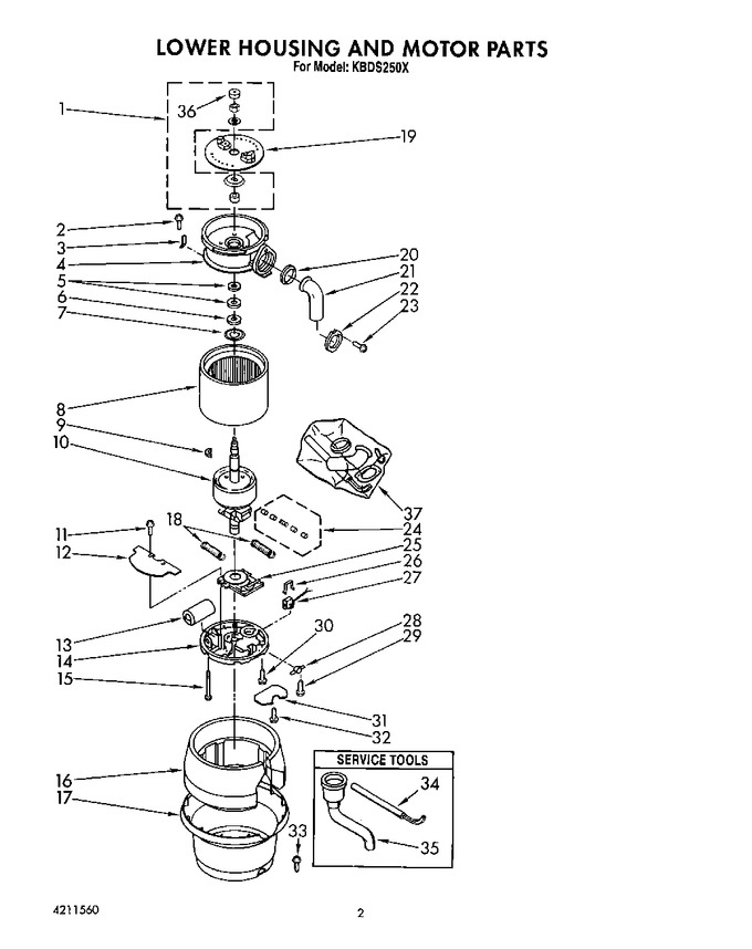 Diagram for KBDS250X