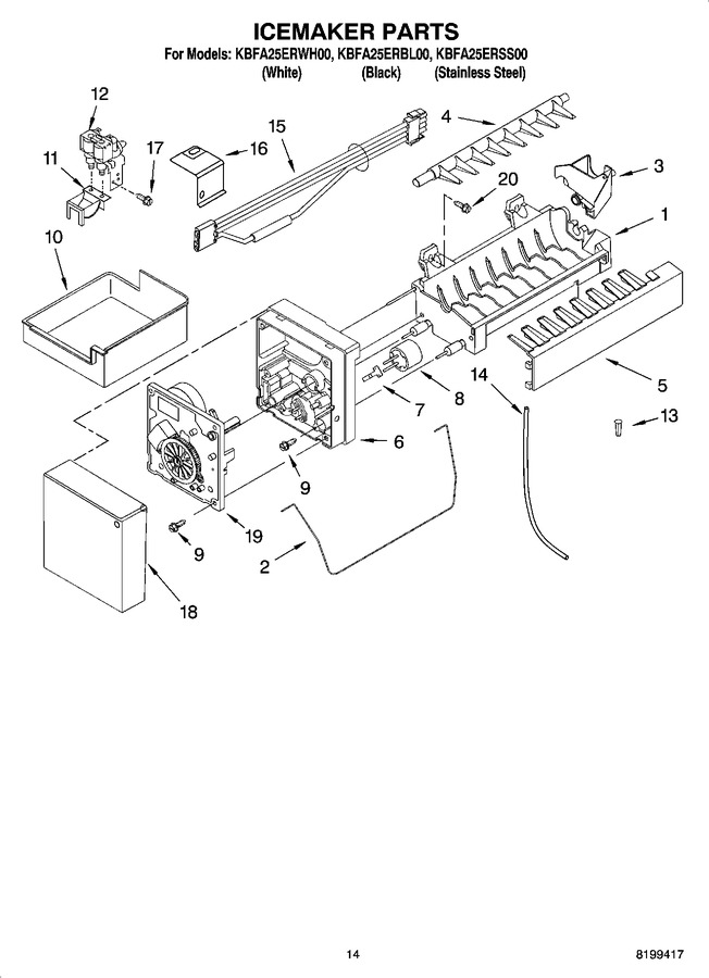 Diagram for KBFA25ERBL00