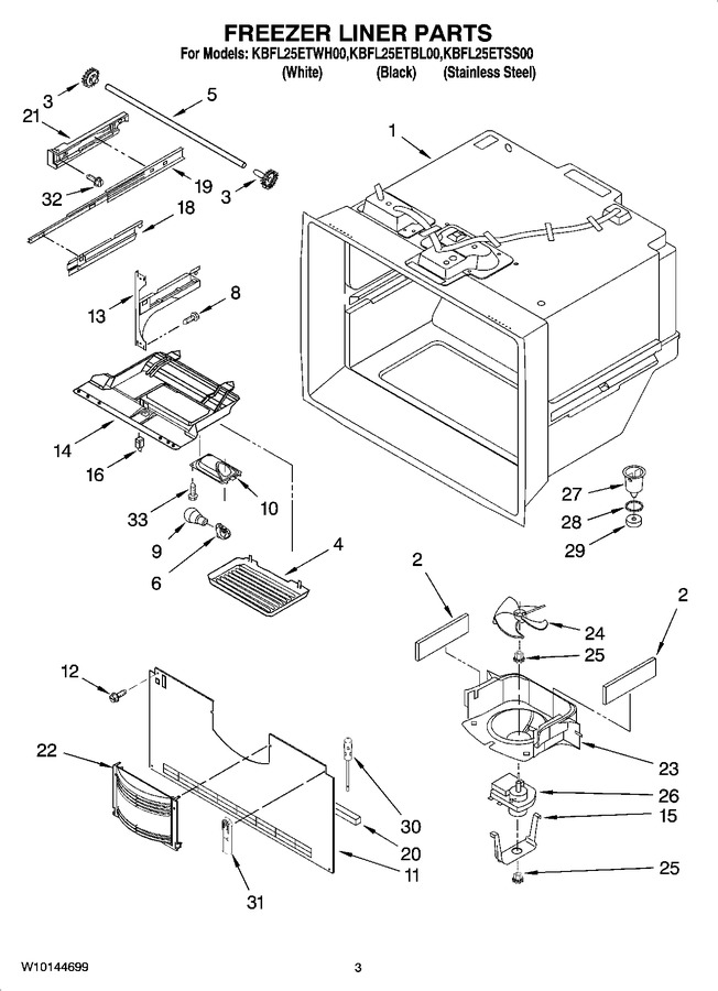 Diagram for KBFL25ETBL00