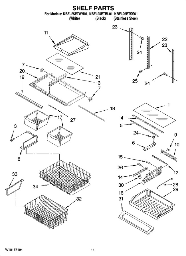 Diagram for KBFL25ETBL01