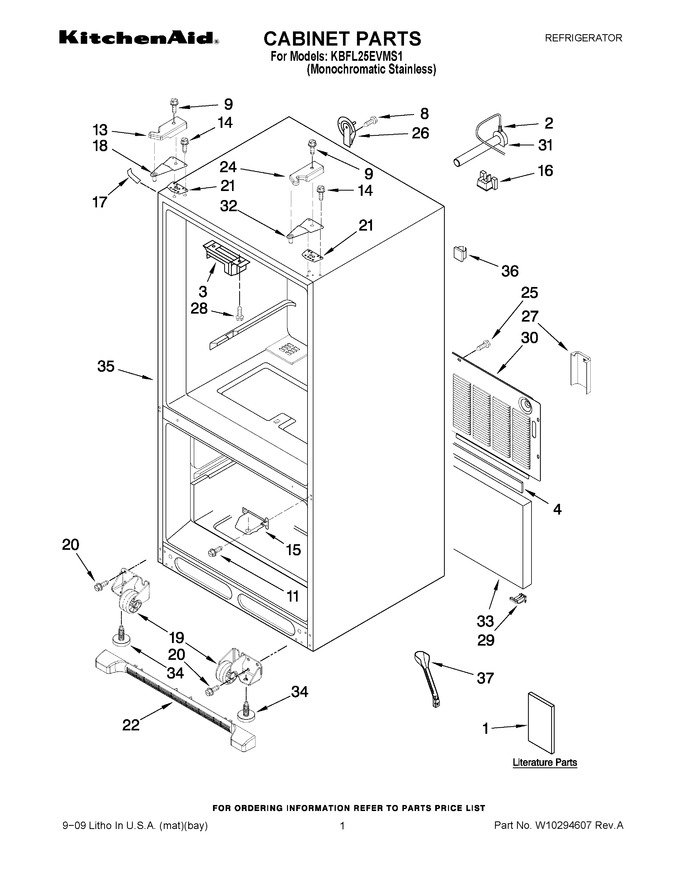 Diagram for KBFL25EVMS1