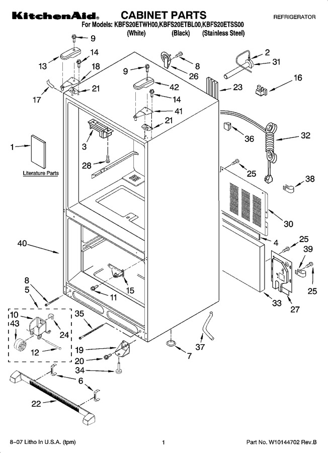 Diagram for KBFS20ETBL00