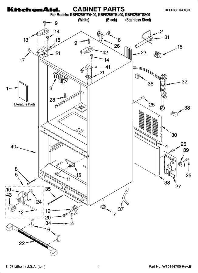 Diagram for KBFS25ETSS00