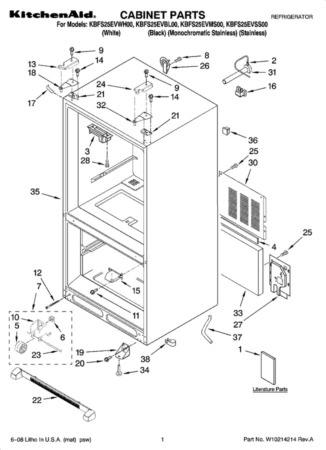 Diagram for KBFS25EVWH00