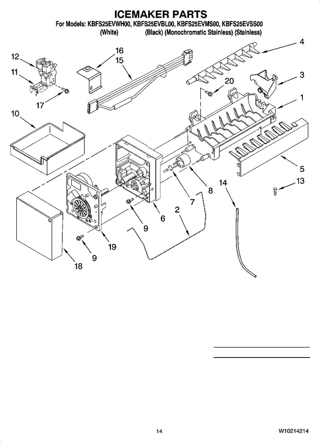 Diagram for KBFS25EVWH00