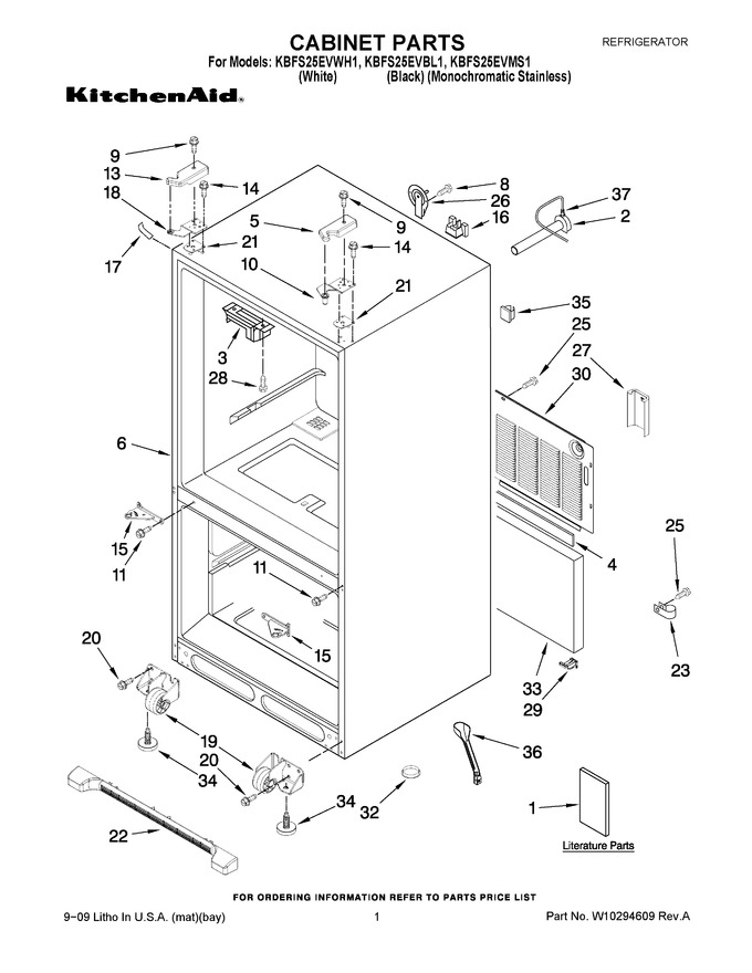 Diagram for KBFS25EVWH1