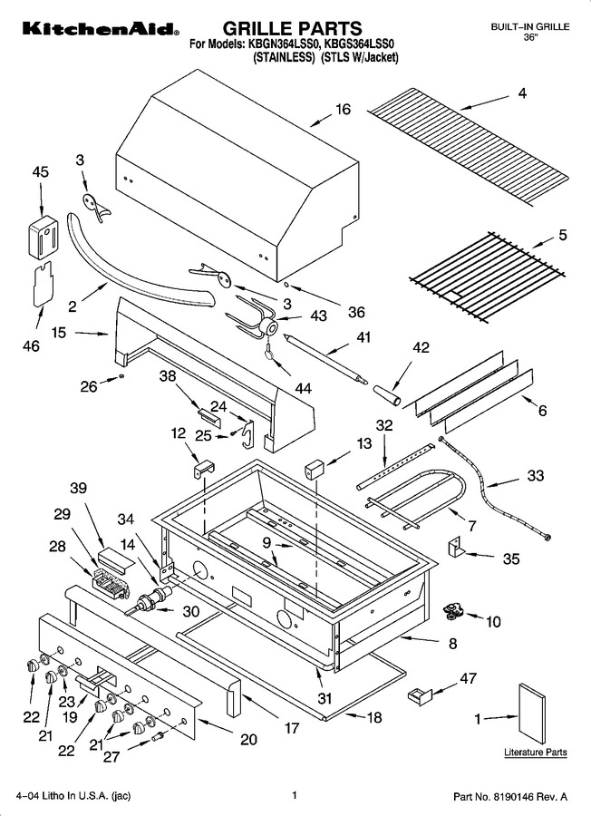 Diagram for KBGS364LSS0
