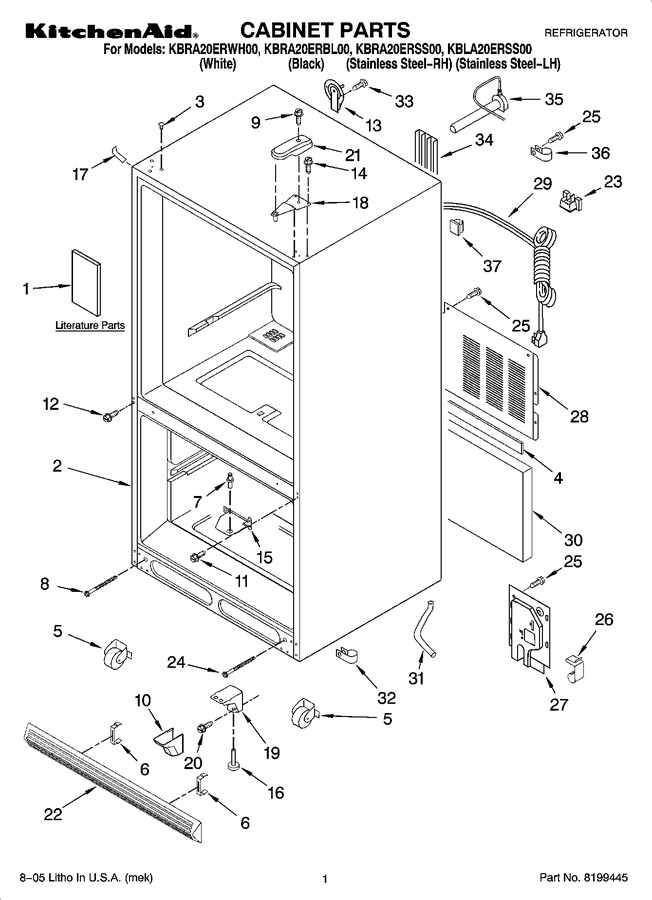 Diagram for KBRA20ERWH00