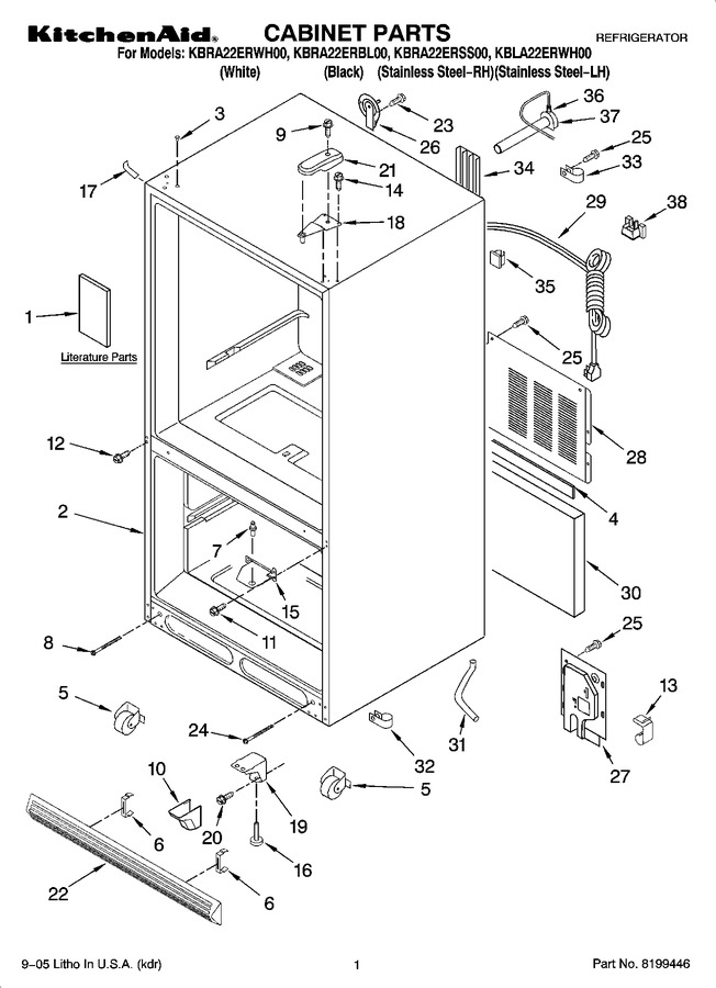 Diagram for KBLA22ERWH00