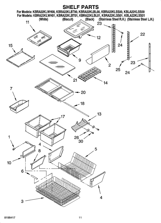 Diagram for KBRA22KLWH00