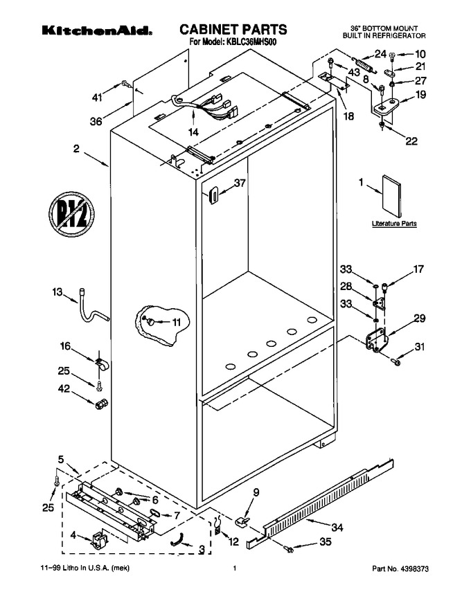 Diagram for KBLC36MHS00