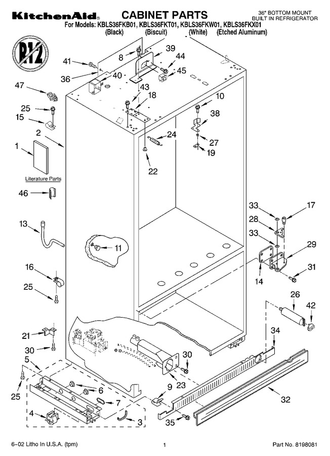 Diagram for KBLS36FKX01