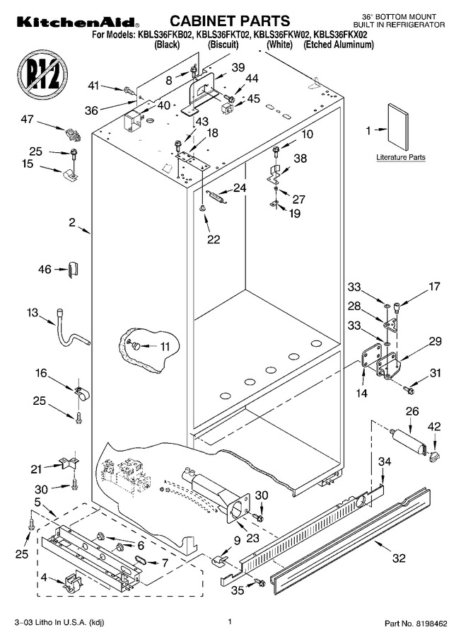 Diagram for KBLS36FKW02