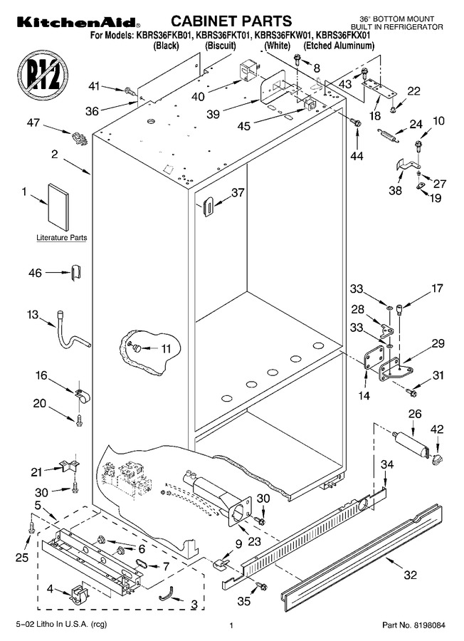Diagram for KBRS36FKW01