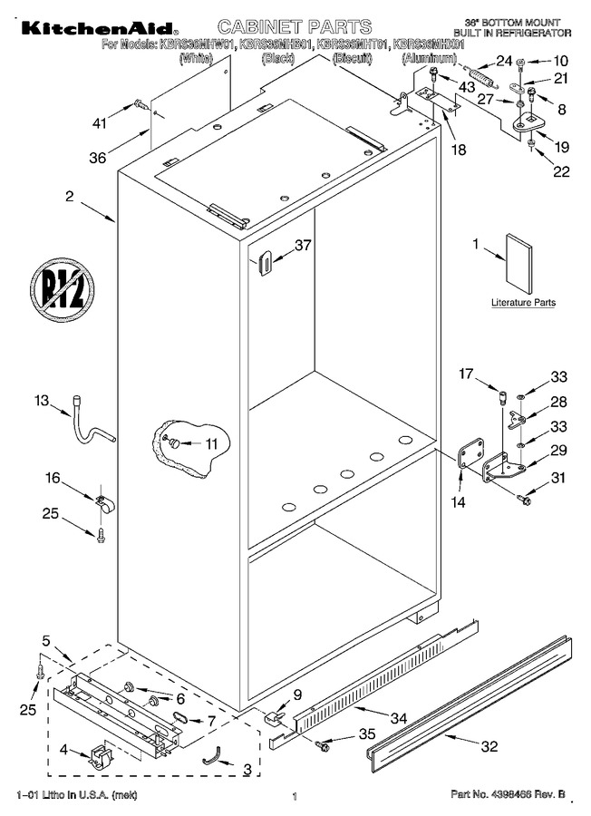 Diagram for KBRS36MHW01