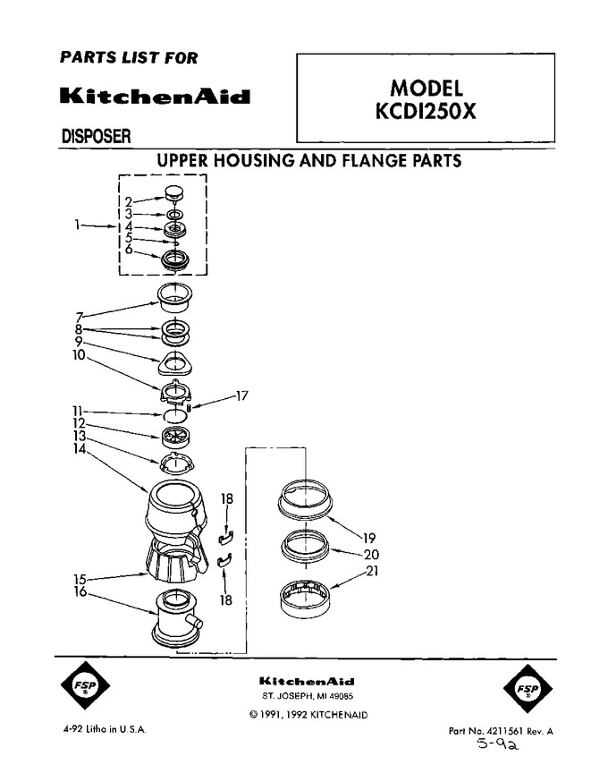 Diagram for KCDI250X