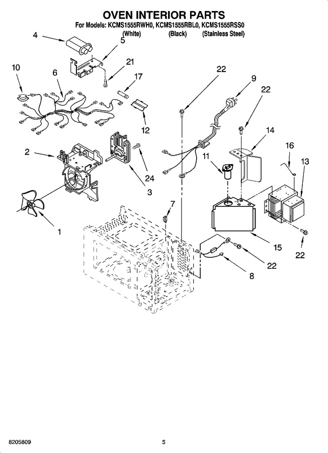 Diagram for KCMS1555RWH0