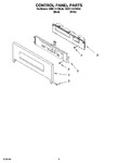 Diagram for 02 - Control Panel Parts