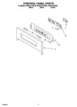 Diagram for 02 - Control Panel Parts