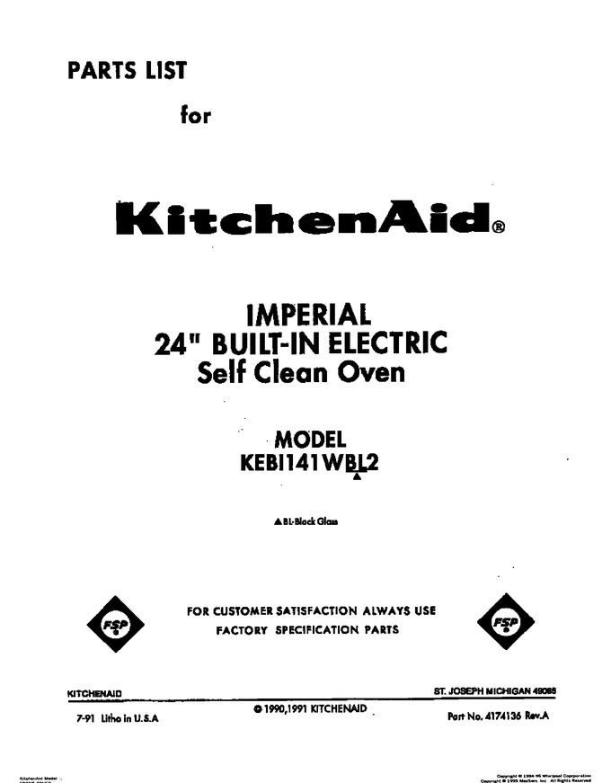 Diagram for KEBI141WBL2