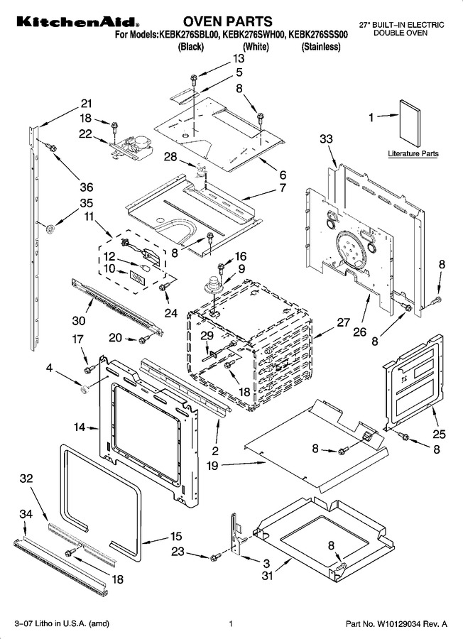 Diagram for KEBK276SBL00