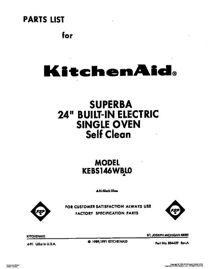 Diagram for KEBS146WBL0