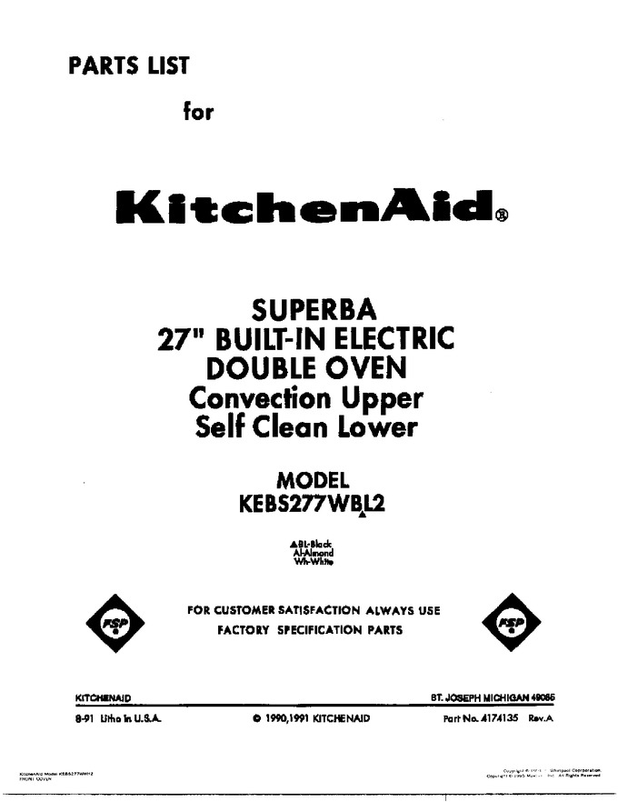 Diagram for KEBS277WBL2