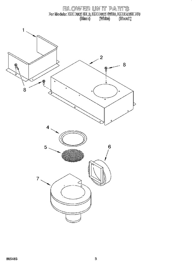 Diagram for KECD805HWH0