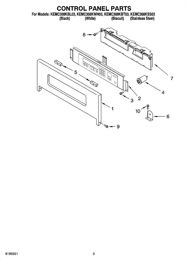 Diagram for KEMC308KWH03