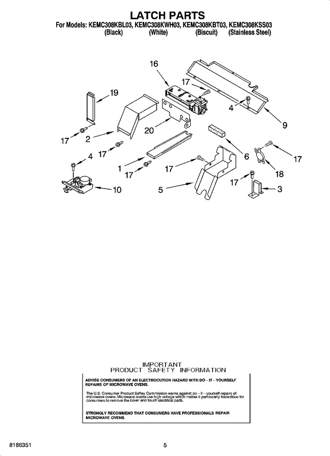 Diagram for KEMC308KWH03