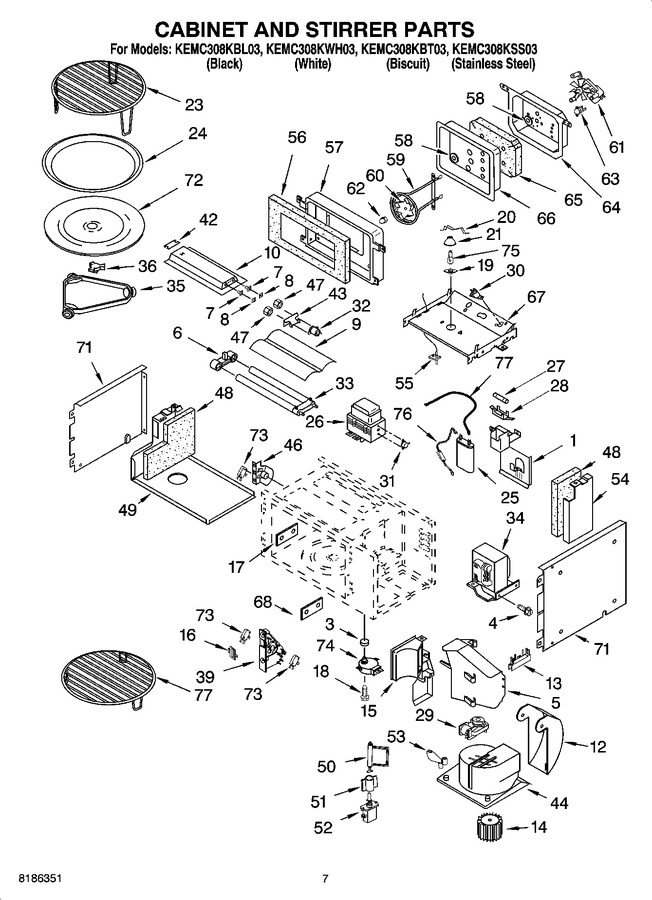 Diagram for KEMC308KWH03
