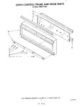 Diagram for 03 - Oven Control Frame And Knob