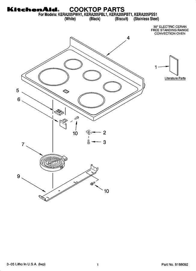 Diagram for KERA205PWH1