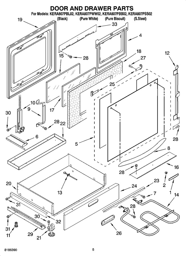 Diagram for KERA807PWW02